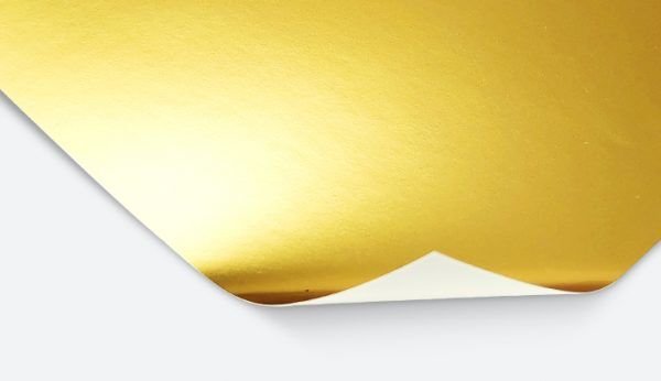 Metallic paper sample